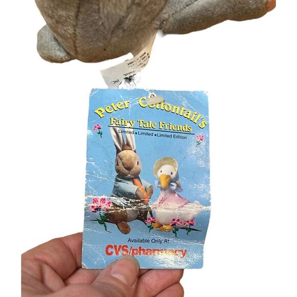 VTG Lot Of 2 Peter Cottontails Fairy Tale Friends Plush Stuffed Toy Piggy Mouse - Picture 9 of 10